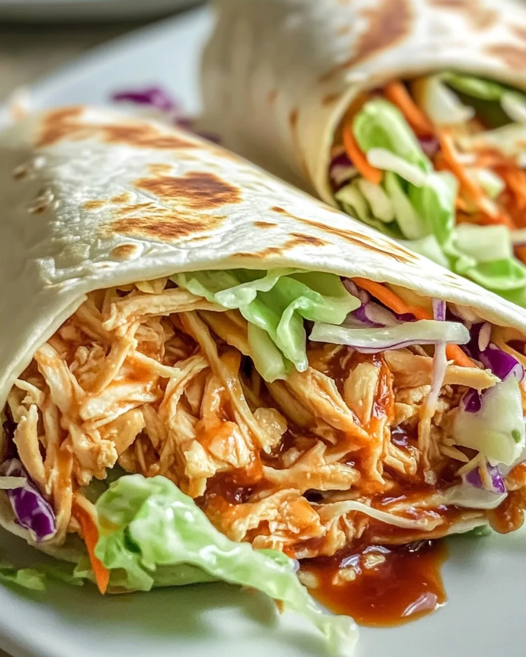 BBQ Hähnchen Coleslaw Wraps – Dein schnelles Lieblingsgericht!
