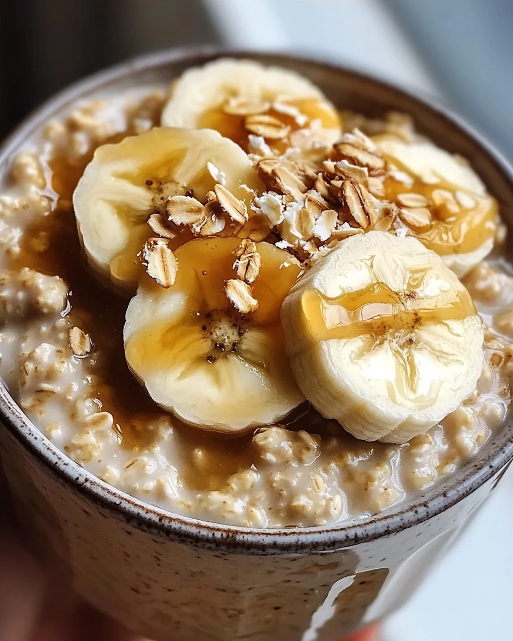 Bananen-Erdnussbutter Overnight Oats