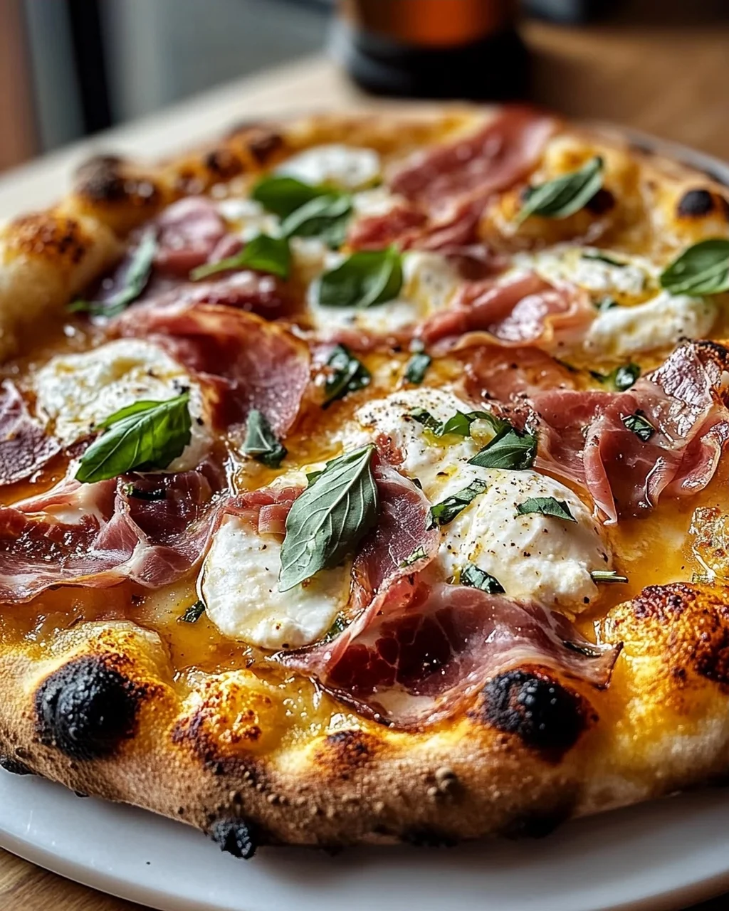 Beef Prosciutto und Honig Burrata Pizza – Geschmackserlebnis!