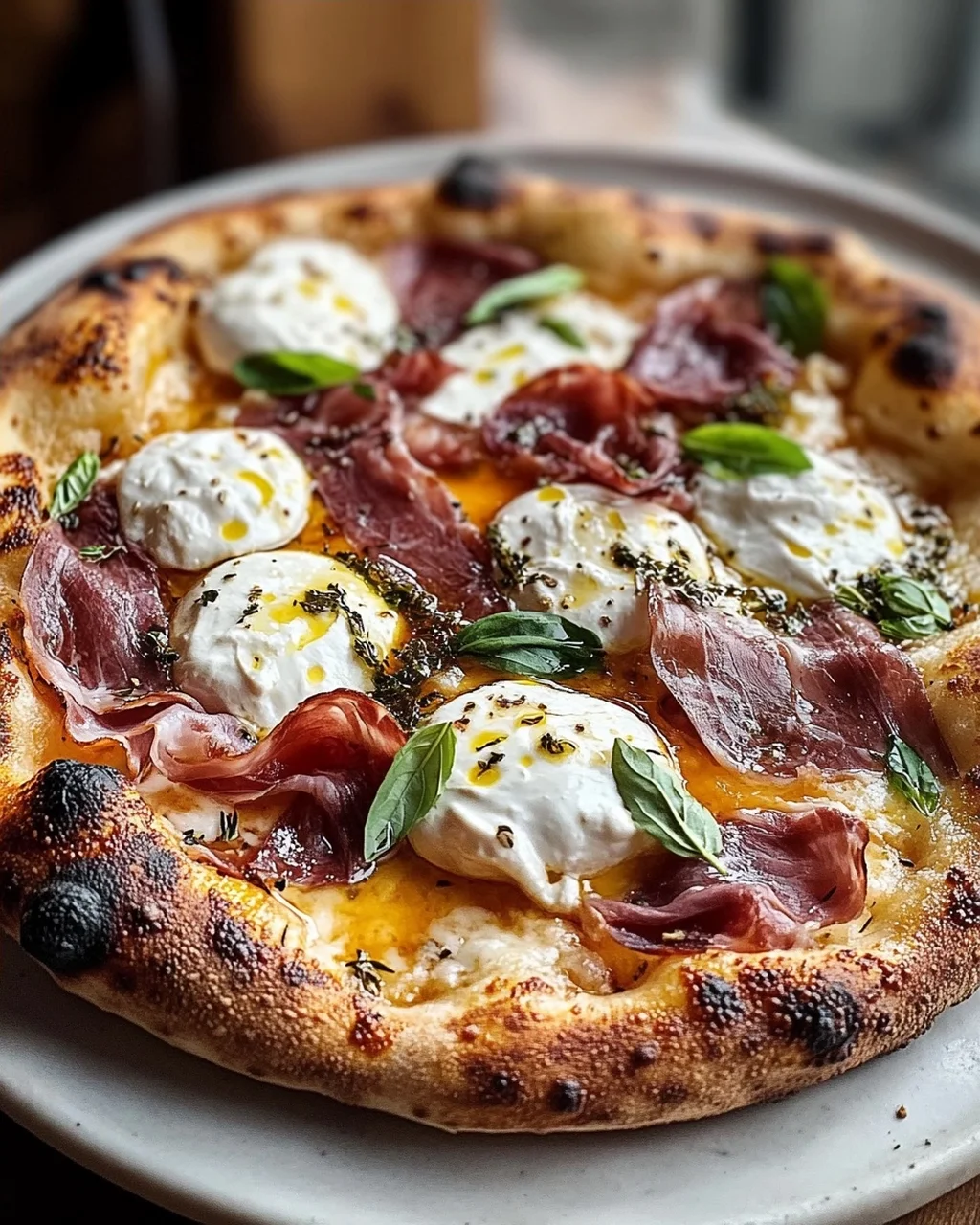 Beef Prosciutto und Honig Burrata Pizza – Geschmackserlebnis!