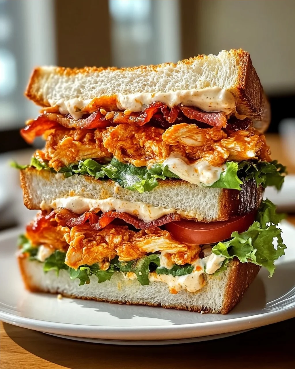 Buffalo Chicken Ranch Club Sandwich – Schnell & Lecker!