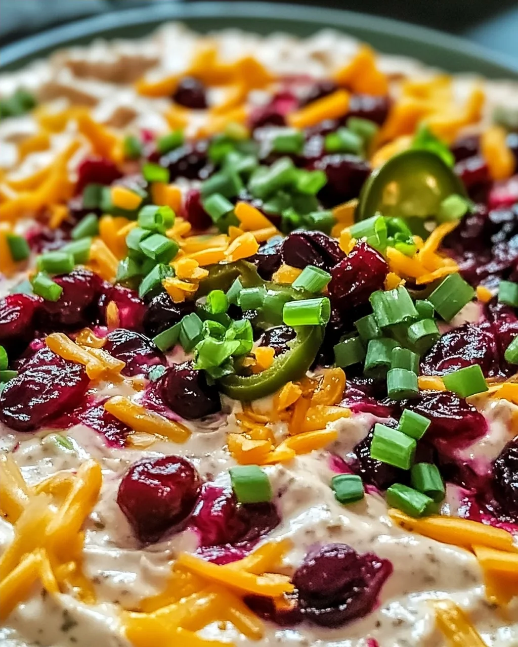 Cranberry Jalapeño Frischkäse Dip einfach zubereiten