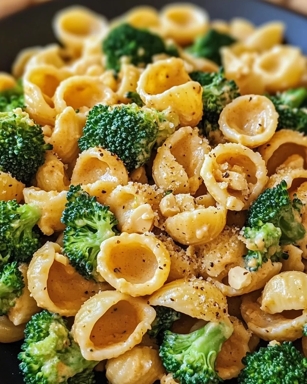 Cremige Erdnuss Brokkoli Orecchiette Pasta