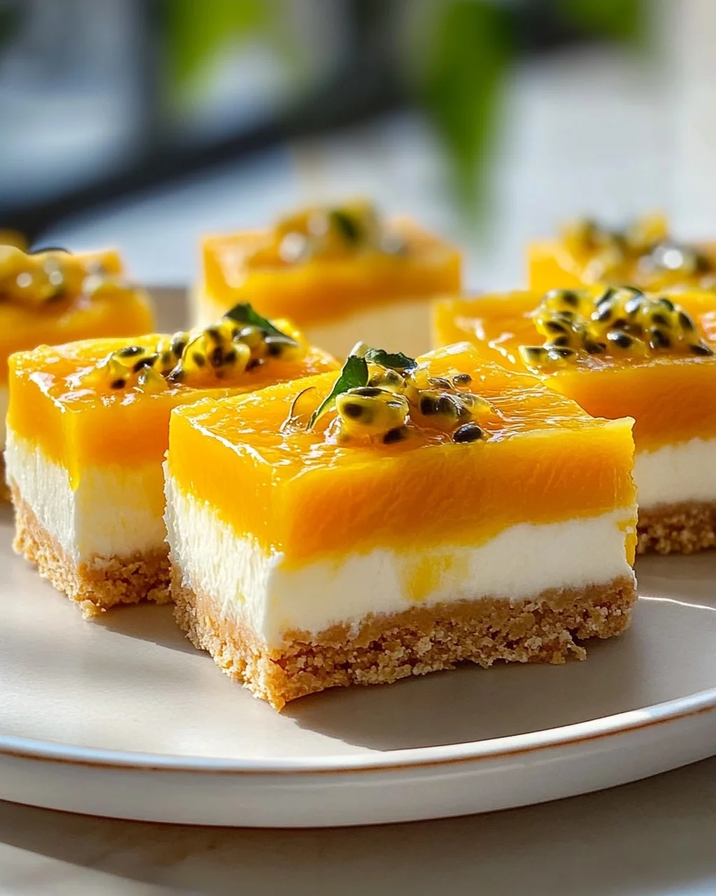 Cremige Mango-Passionsfrucht-Riegel: Tropischer Genuss!