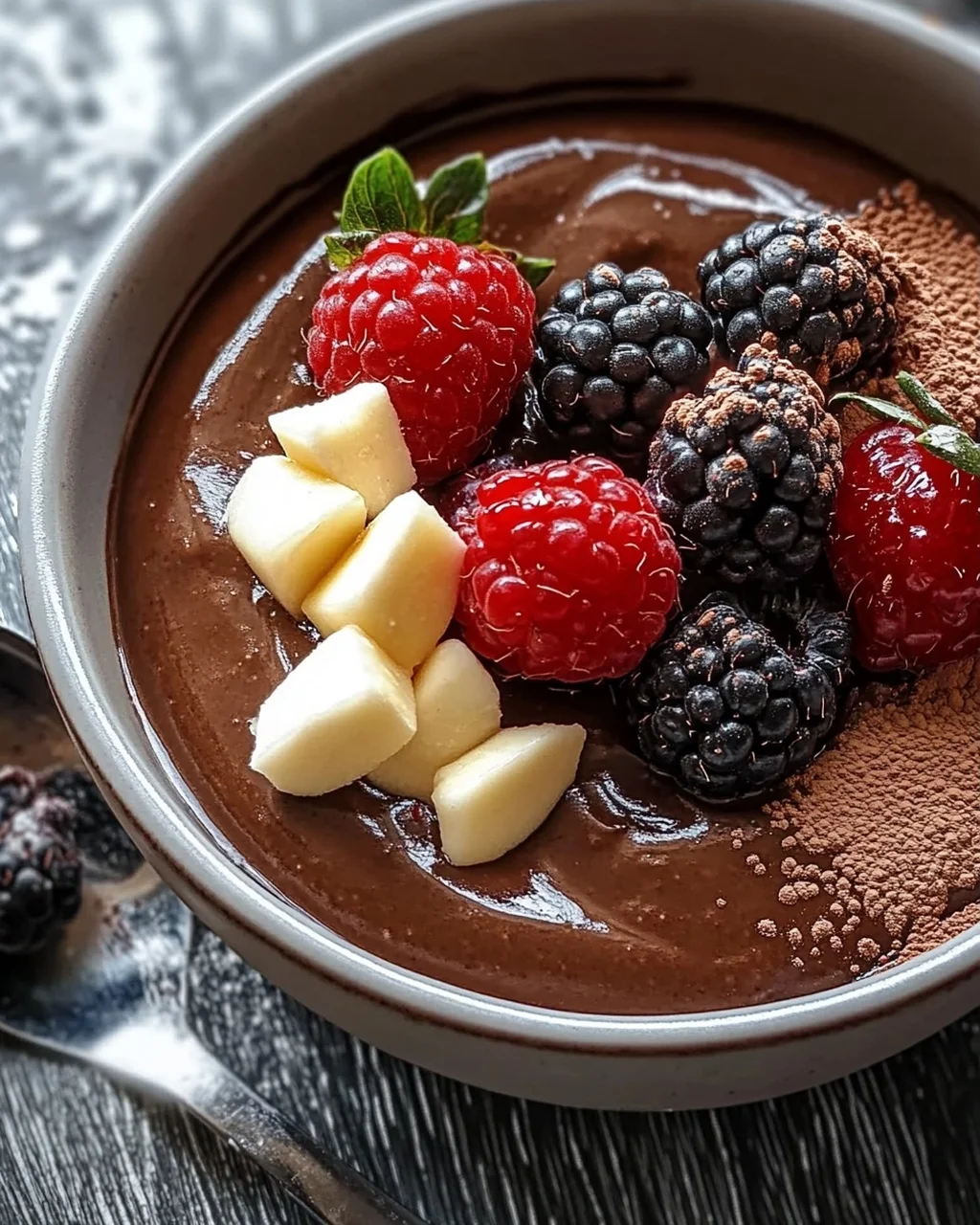 Cremiger Schokoladenpuddingbrei