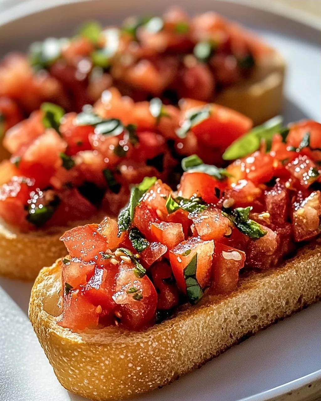 Das beste Tomaten Basilikum Bruschetta Baguette Rezept!