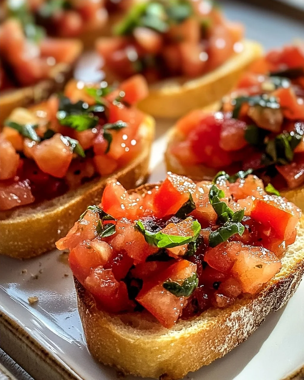 Das beste Tomaten Basilikum Bruschetta Baguette Rezept!