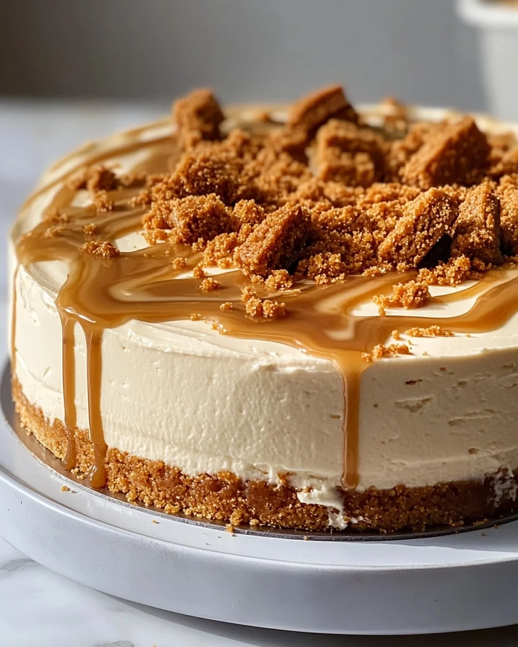 Einfacher Biscoff Cheesecake: Cremig-leckerer Genuss ohne Backen!