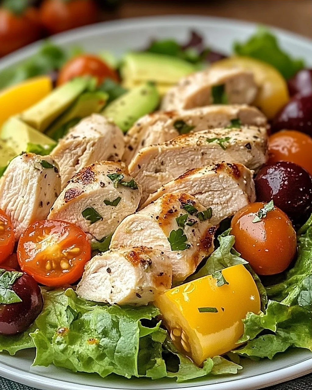 Einfacher Hähnchen Salat