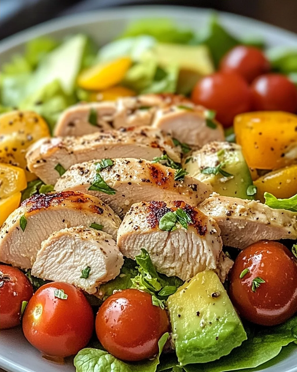 Einfacher Hähnchen Salat
