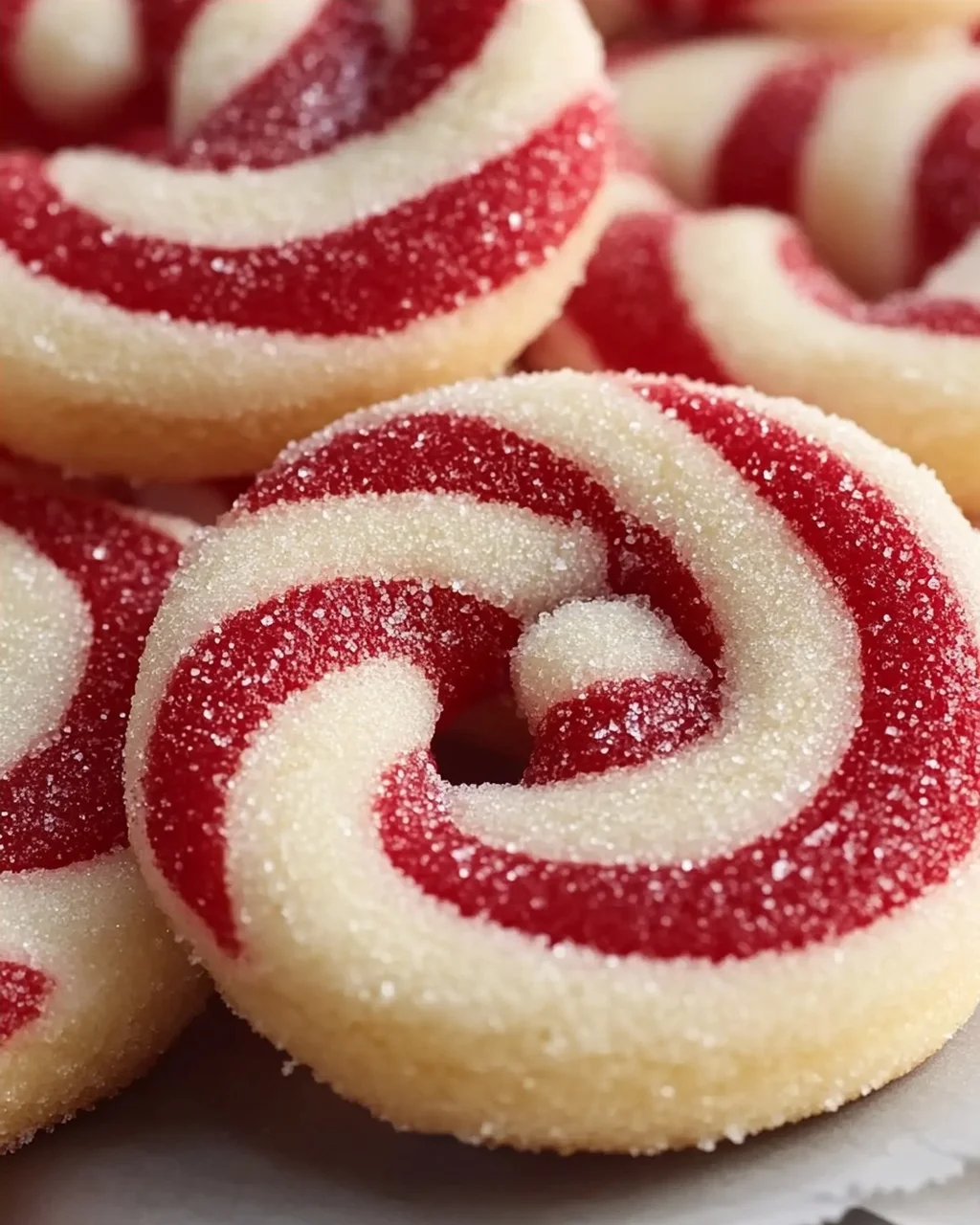 Festliche Zuckerstangen Kekse: Unwiderstehlich Zart & Streifenrein