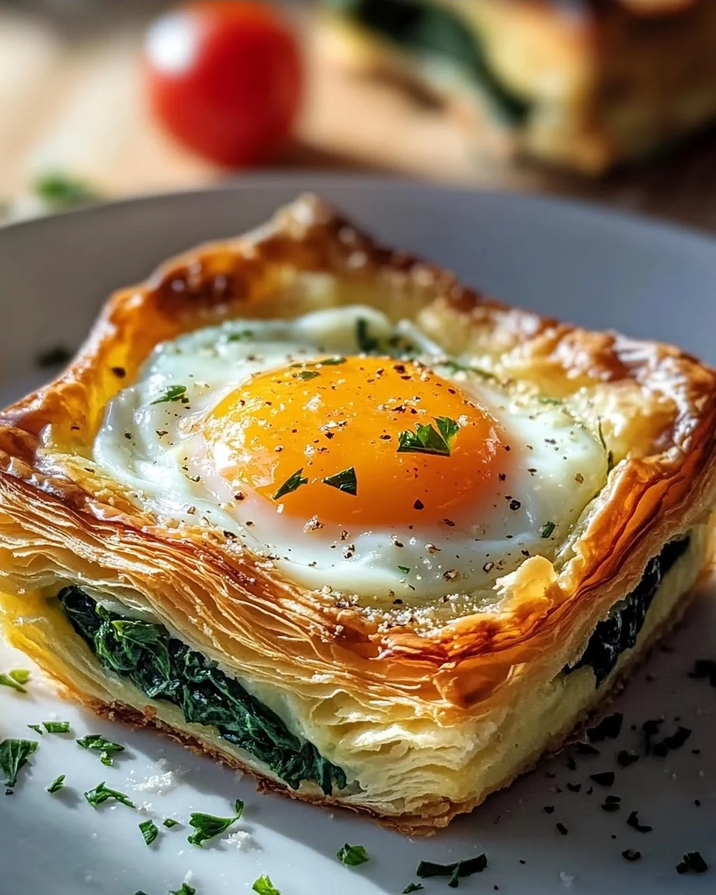 Gebackene Eier Napoleon: Köstliches einfaches Brunch Rezept