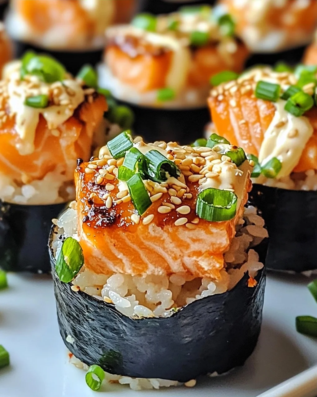 Gebratene Lachs Sushi Tassen für deine nächste Feier