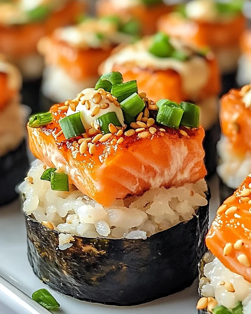 Gebratene Lachs Sushi Tassen für deine nächste Feier