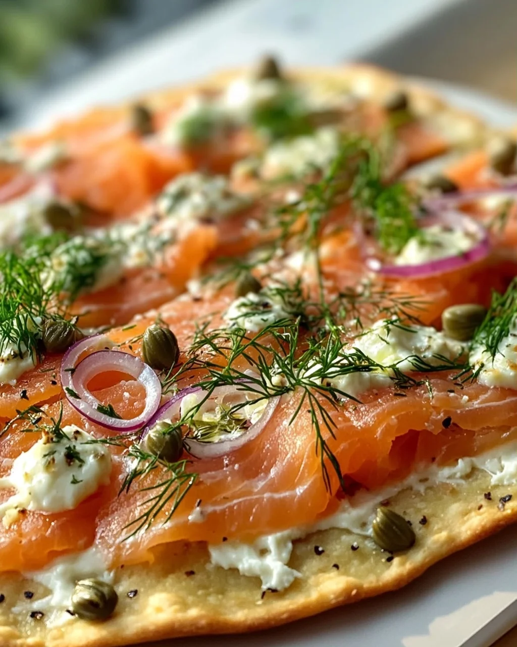 Geräucherter Lachs Frühstücks-Flatbread – Perfekt für den Start!