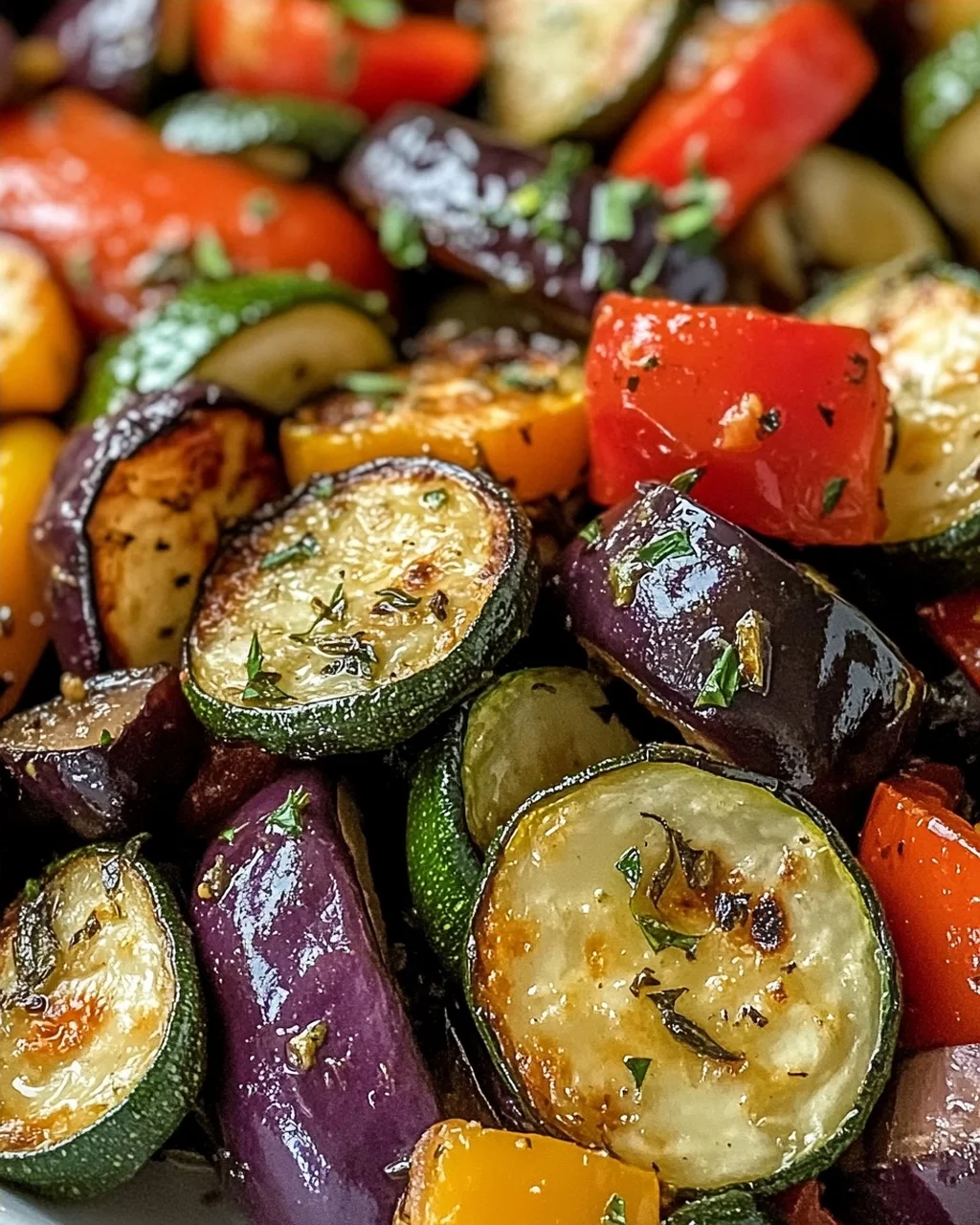 Geröstetes mediterranes griechisches Gemüse genießen