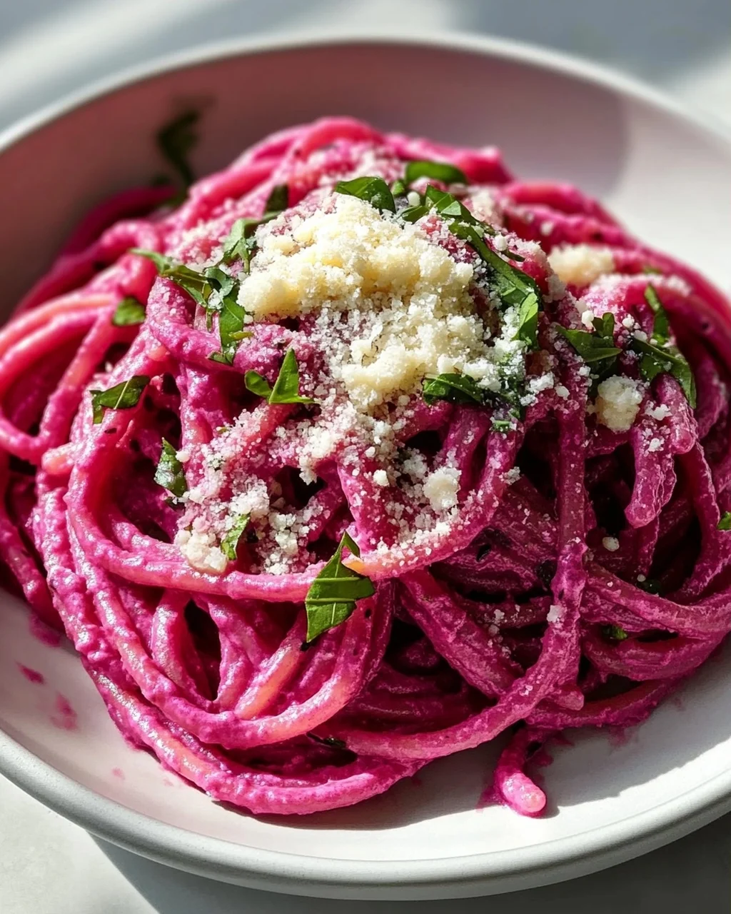 Gesunde Vegane Pink Pasta: Schnell, gesund & super lecker!