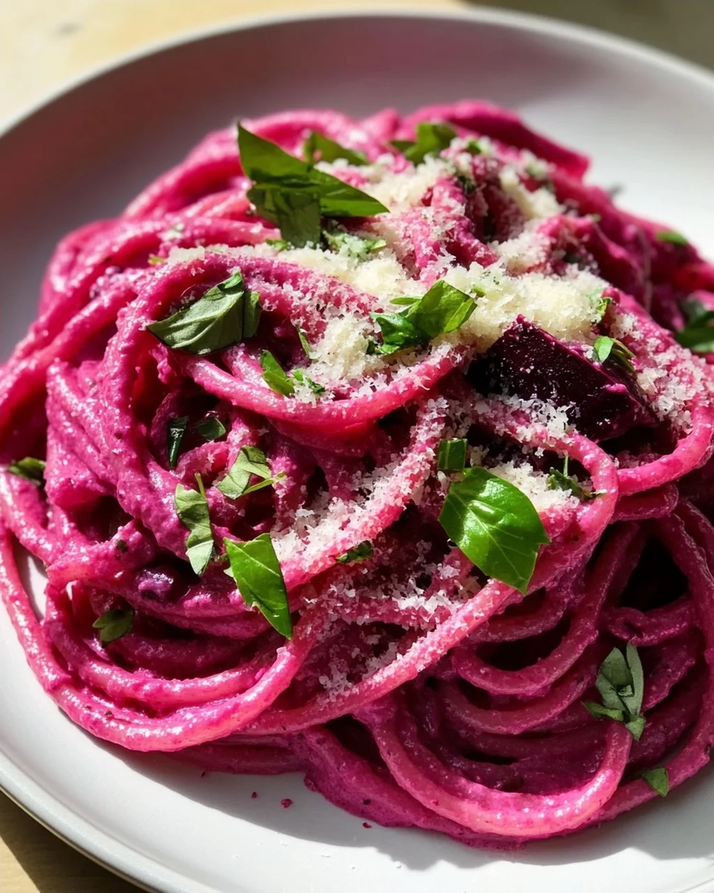 Gesunde Vegane Pink Pasta: Schnell, gesund & super lecker!