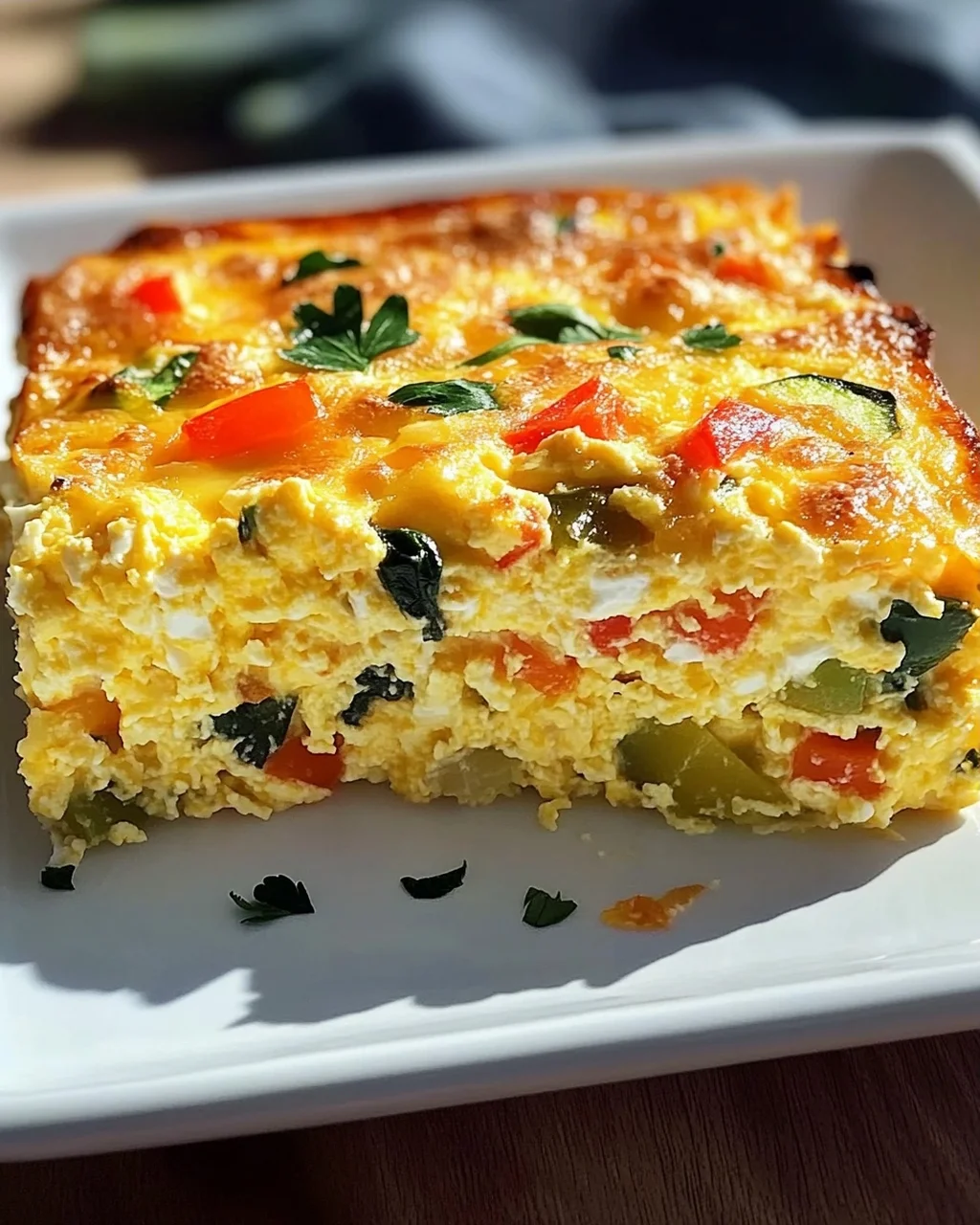 Hüttenkäse-Eierauflauf