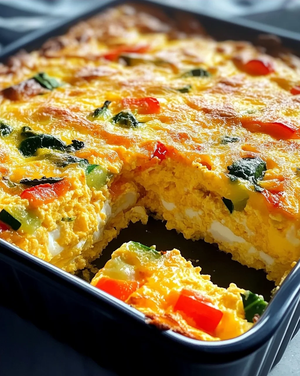 Hüttenkäse-Eierauflauf
