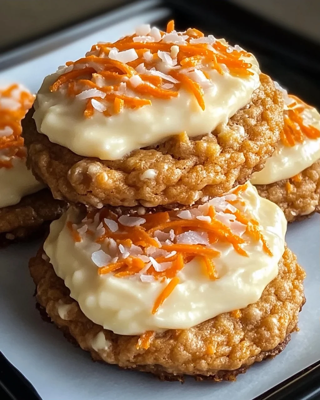 Karottenkekse mit Frischkäse-Frosting genießen