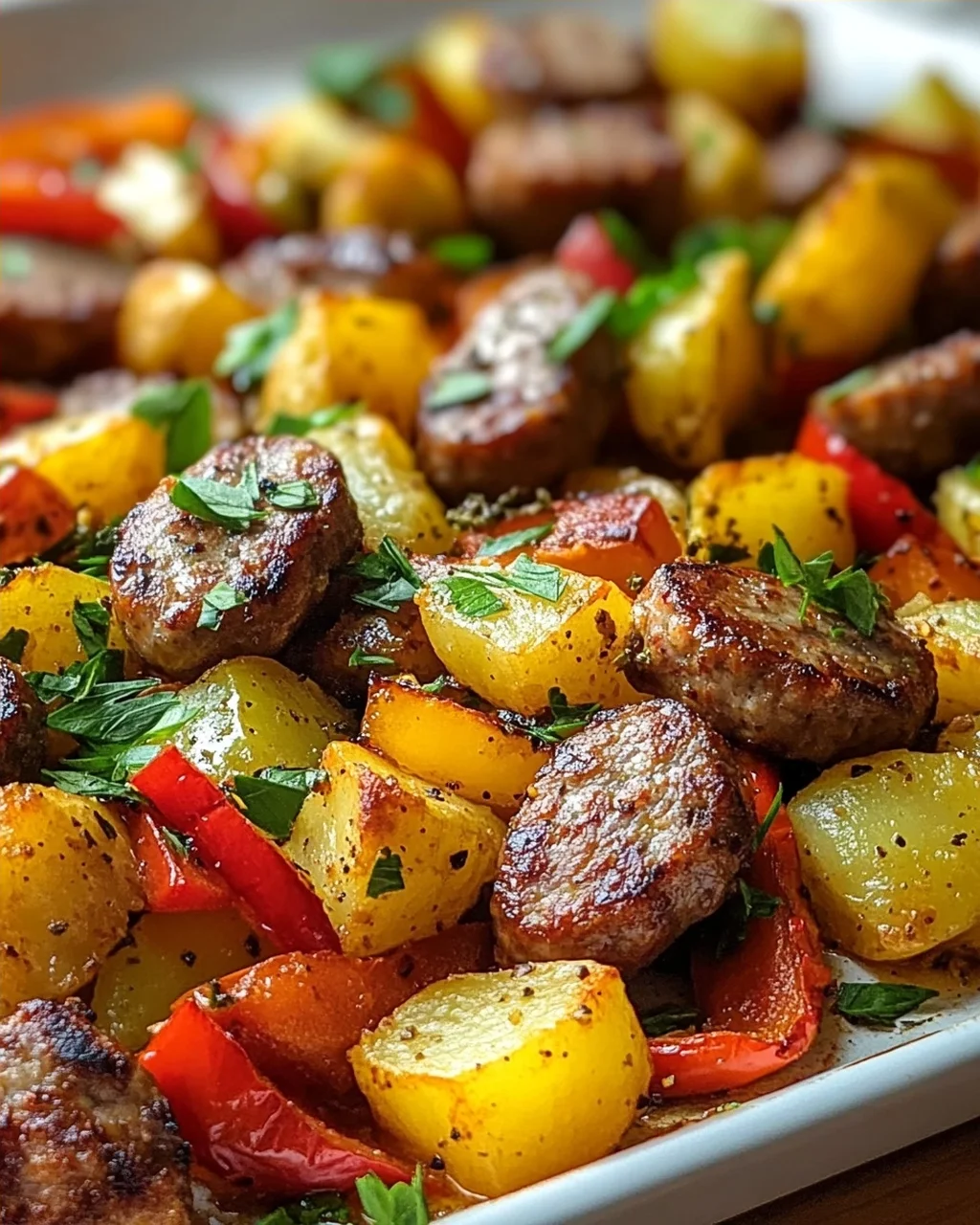 Kartoffel-Rinderwurst Blechfrühstück: Einfach & Lecker!