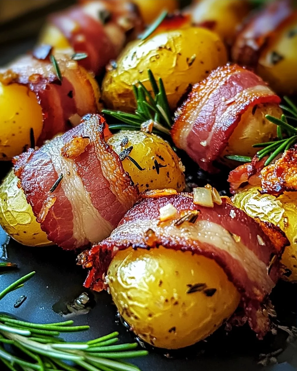 Kartoffeln im Speckmantel