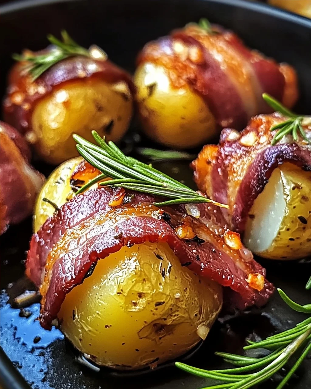 Kartoffeln im Speckmantel