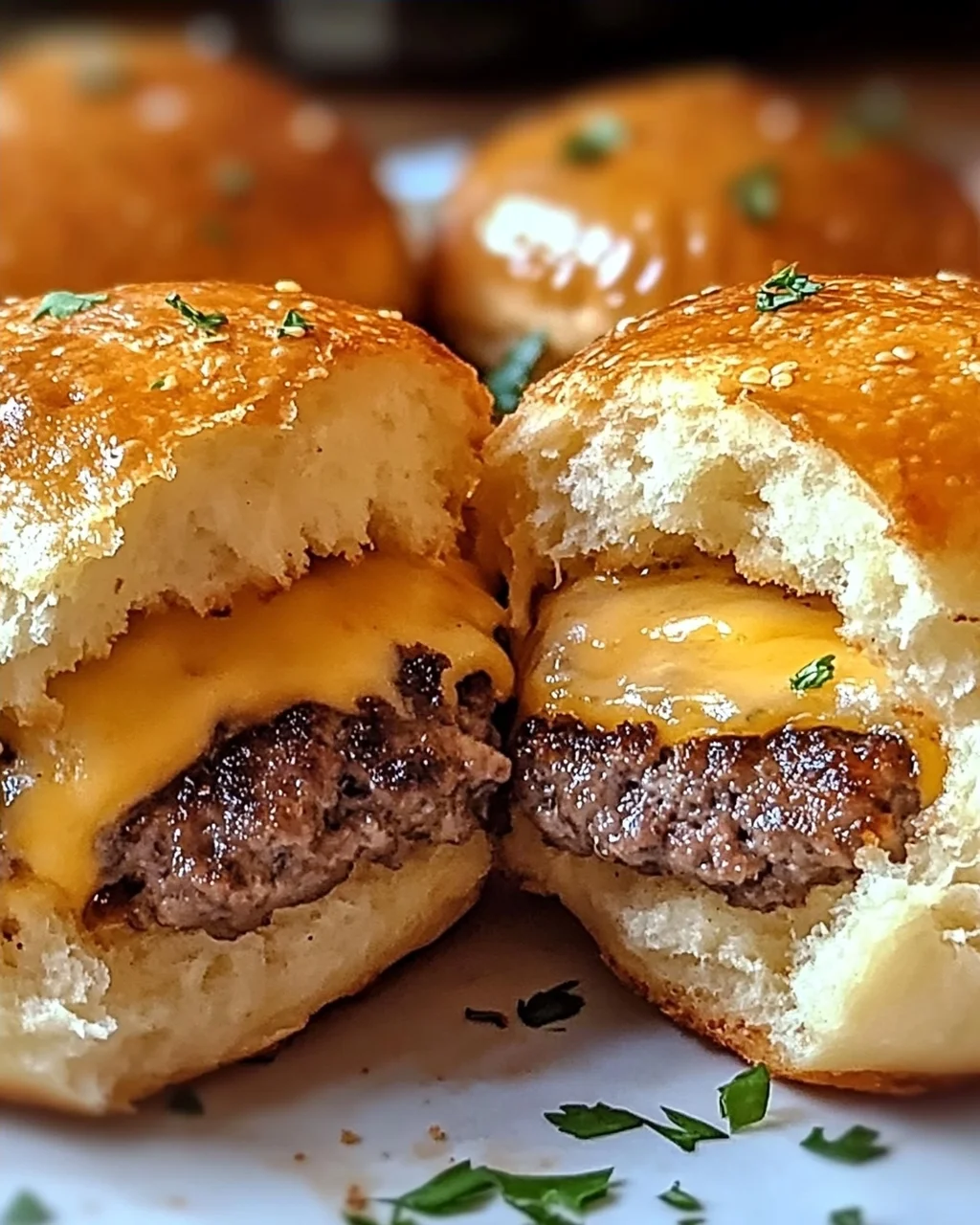 Knoblauch Parmesan Cheeseburger Bomben – Ein Genuss zum Verlieben
