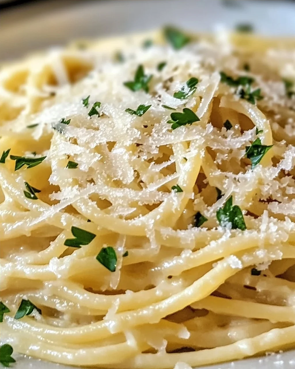 Knoblauch Parmesan Pasta für schnelles Wohlfühlen