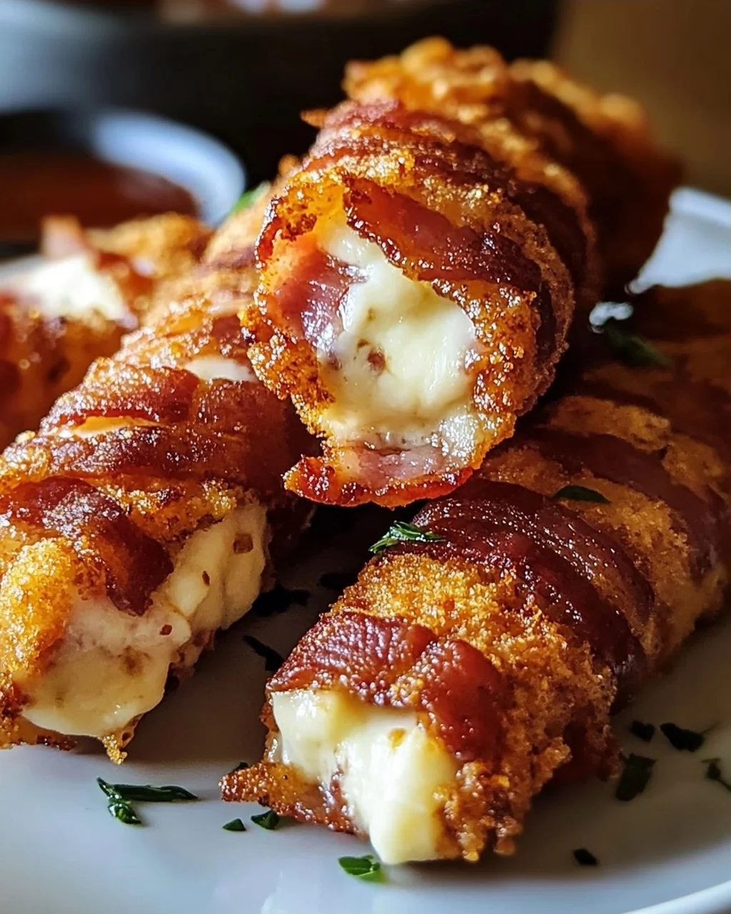 Knusprige Beef Bacon Mozzarella Sticks – Ein Genuss!