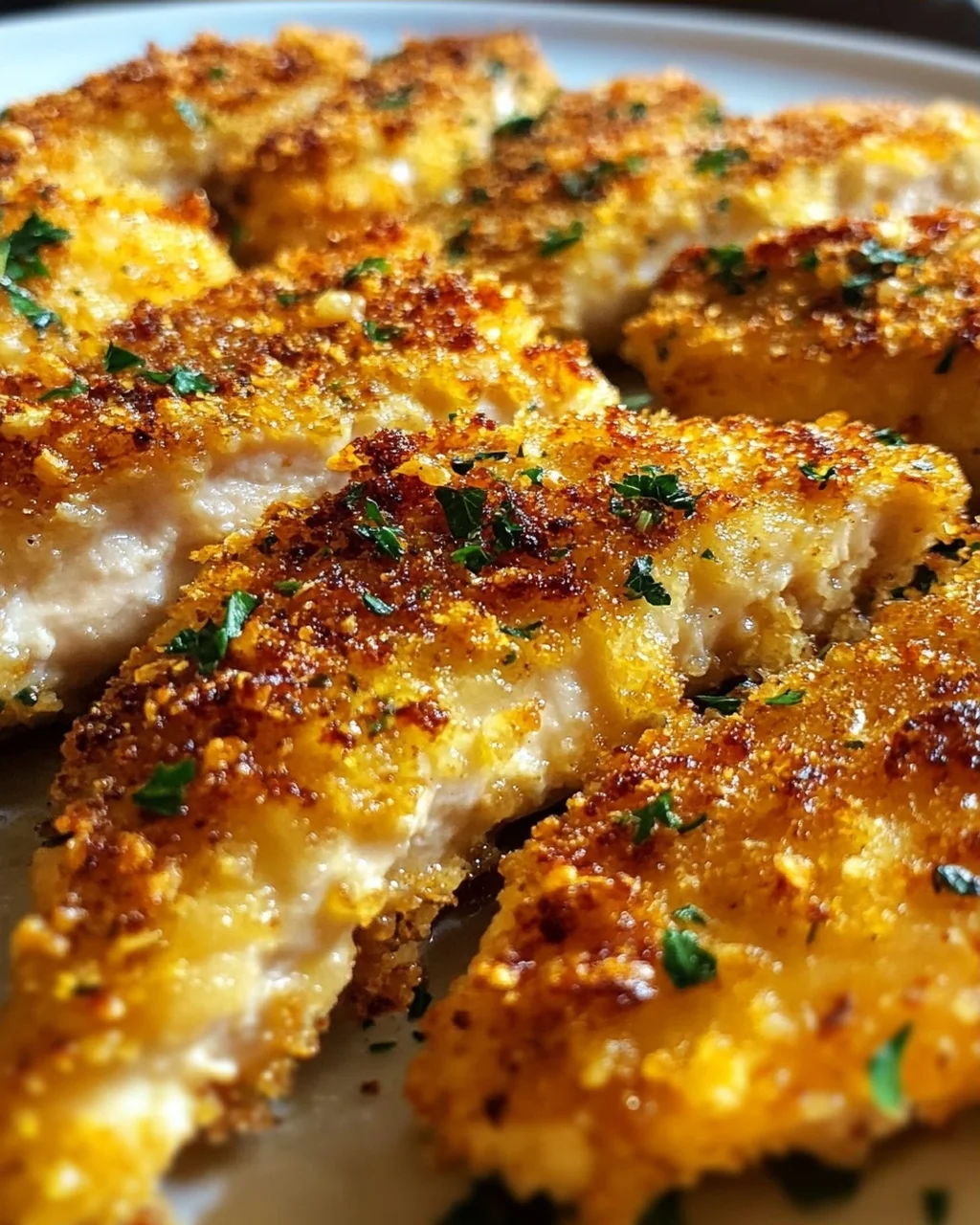 Knuspriges Parmesan-Knoblauch Hähnchen vom Blech Rezept