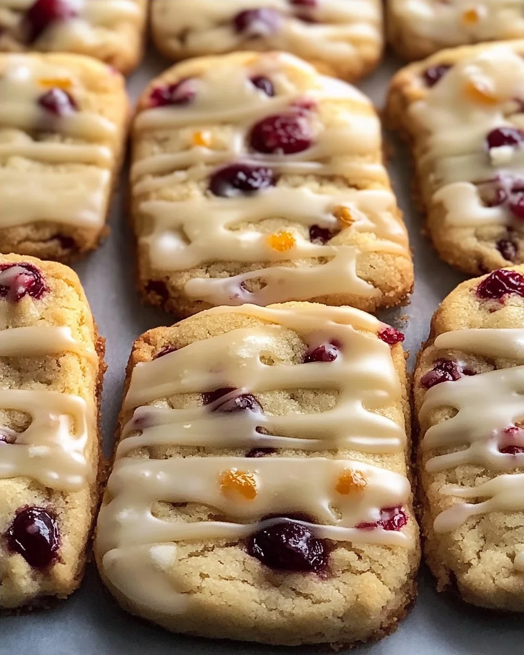 Köstliche Orange Cranberry Butterkekse für die Festtage