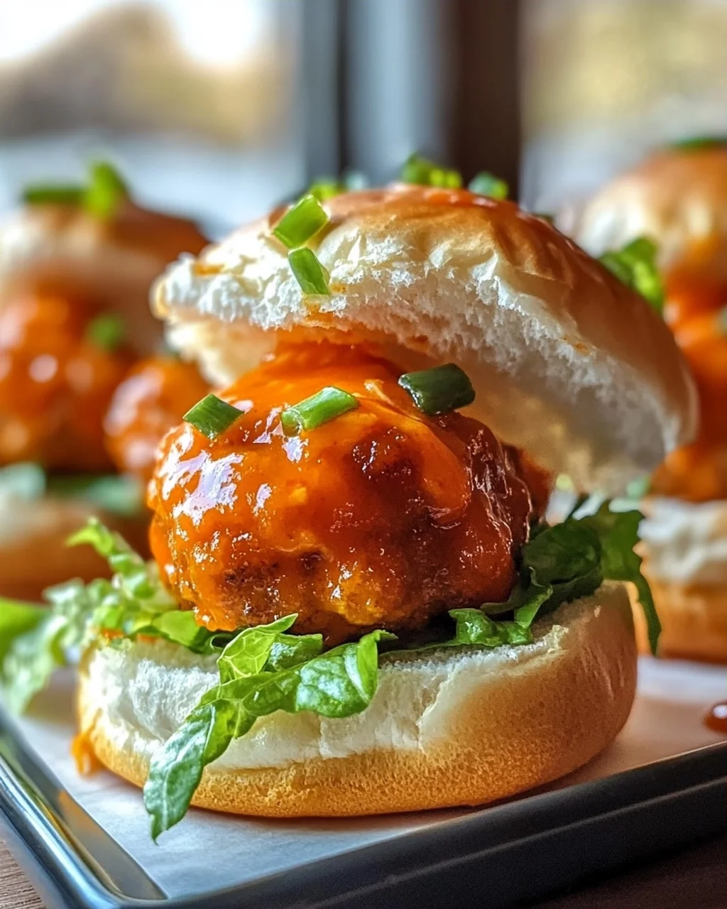 Leckere Buffalo Chicken Meatball Sliders für jeden Anlass