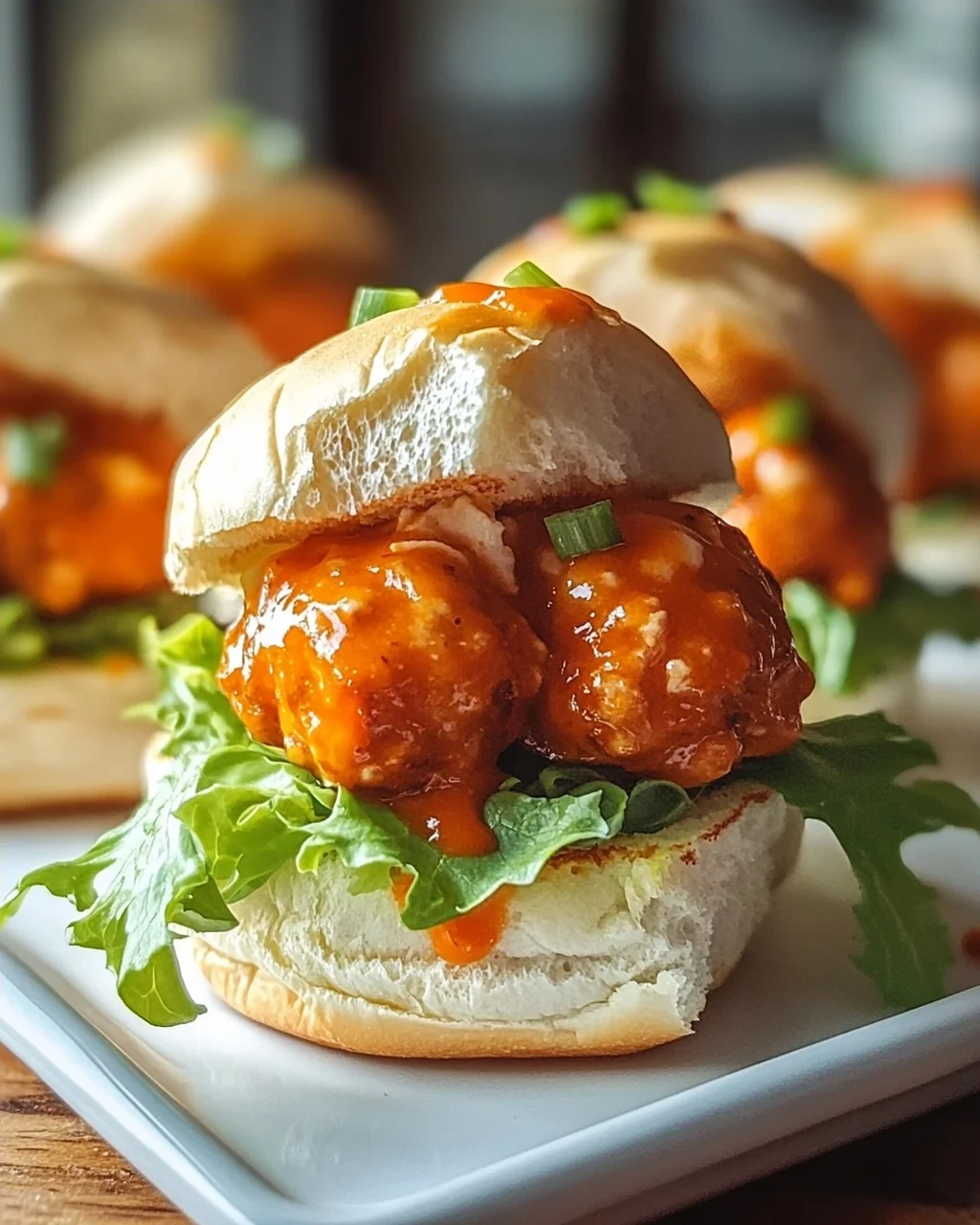 Leckere Buffalo Chicken Meatball Sliders für jeden Anlass