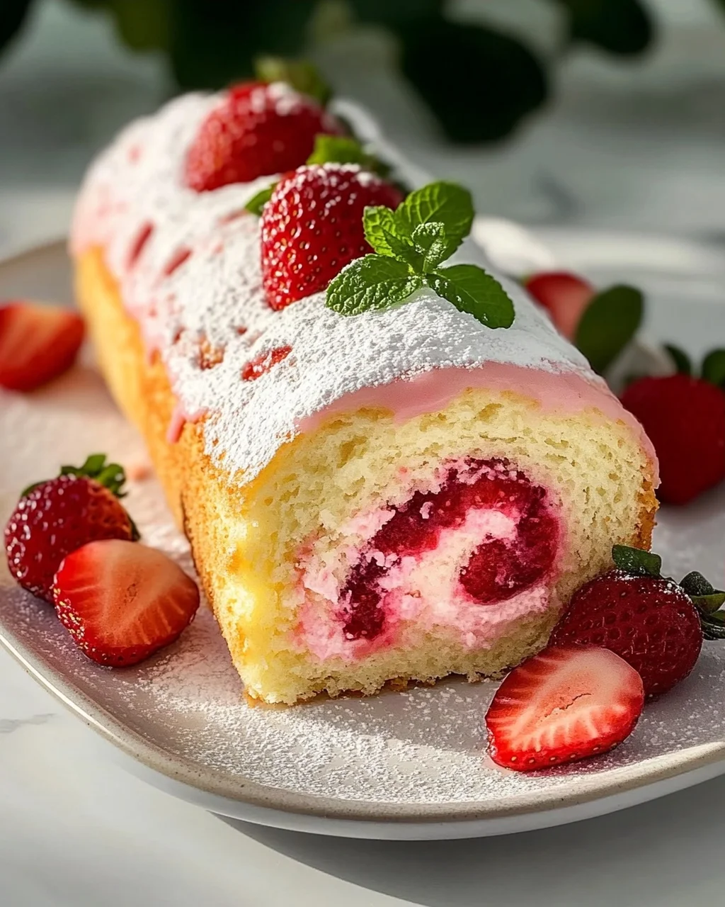 Oster Biskuitrolle mit Erdnon-alcoholic Beerfüllung Rezept