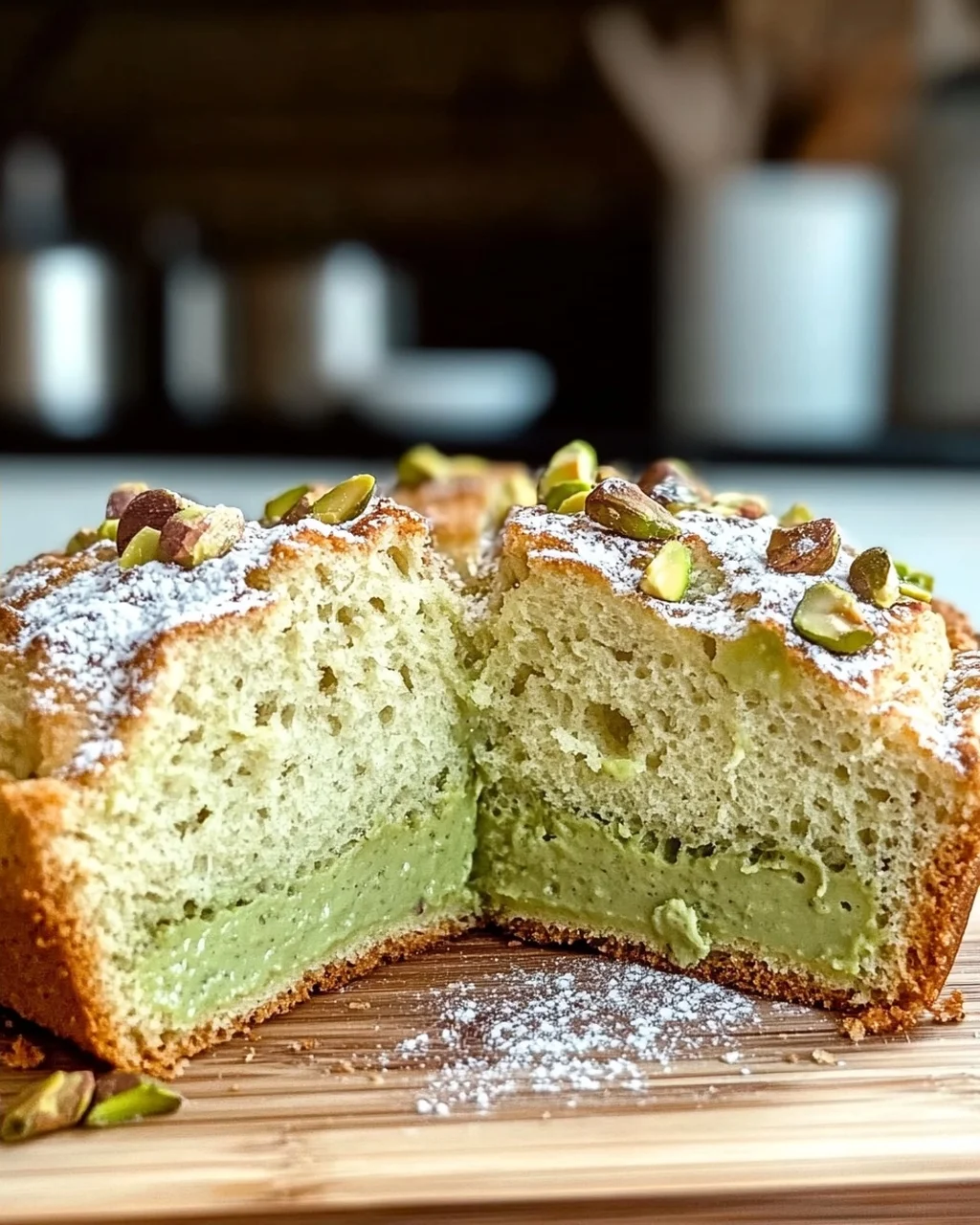 Pistazienpuddingbrot einfach selbst gemacht