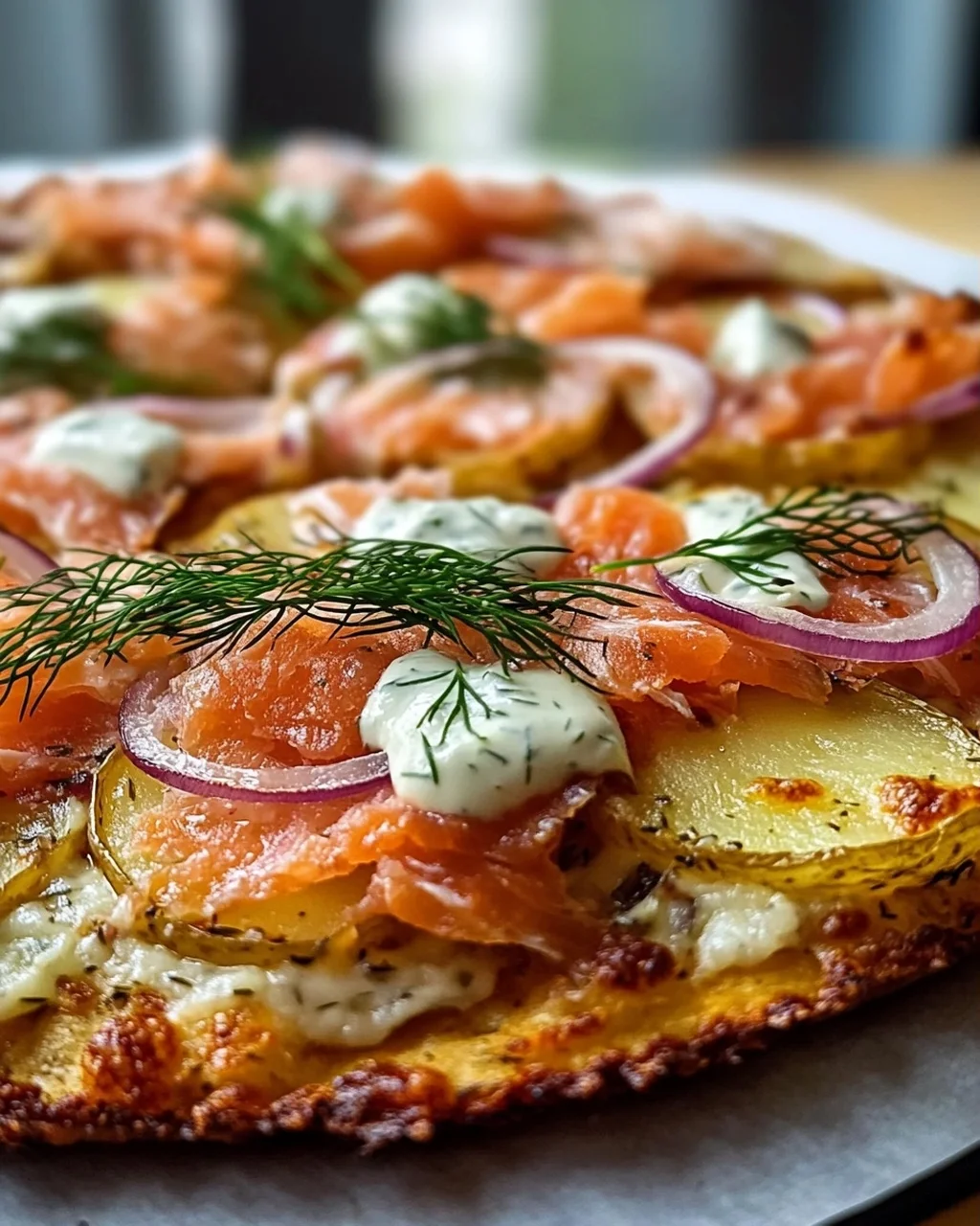 Rauchlachs Kartoffelpizza: Schnell, Cremig & Unwiderstehlich!