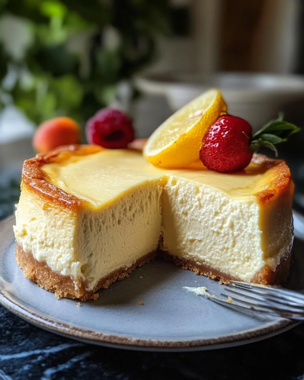 Rezept für cremigen Käsekuchen ohne Boden