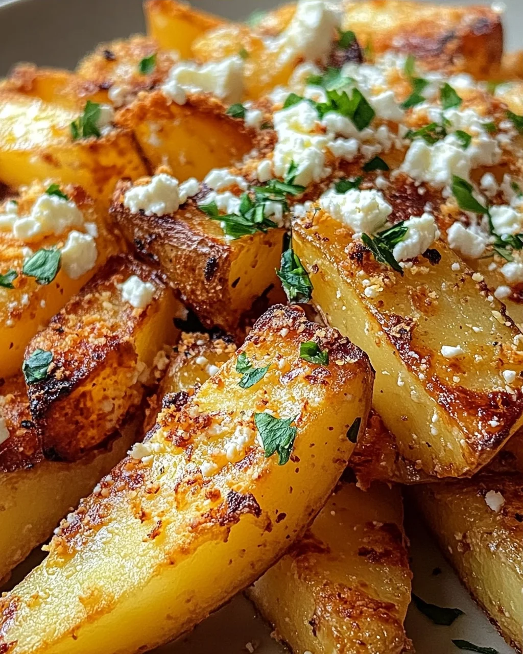 Röstiecken mit Feta überbacken