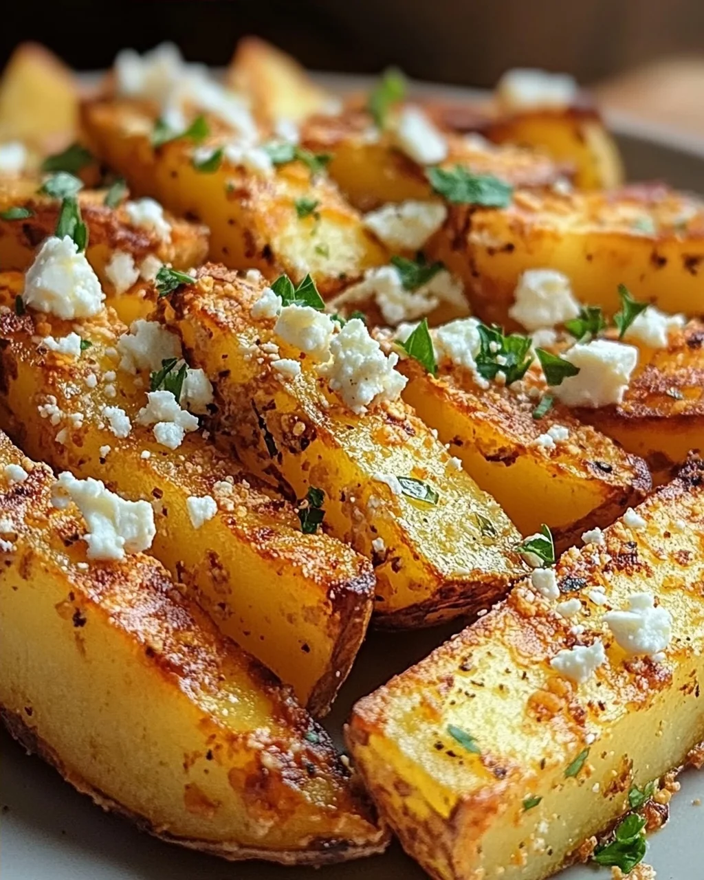 Röstiecken mit Feta überbacken