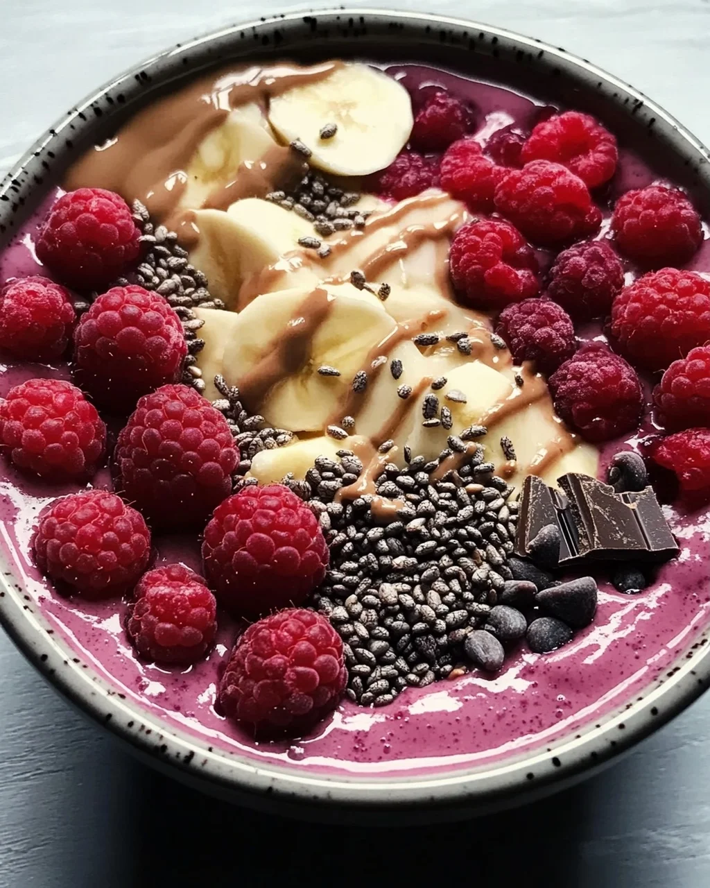 Smoothie Bowl mit Beeren (kalorienarm)