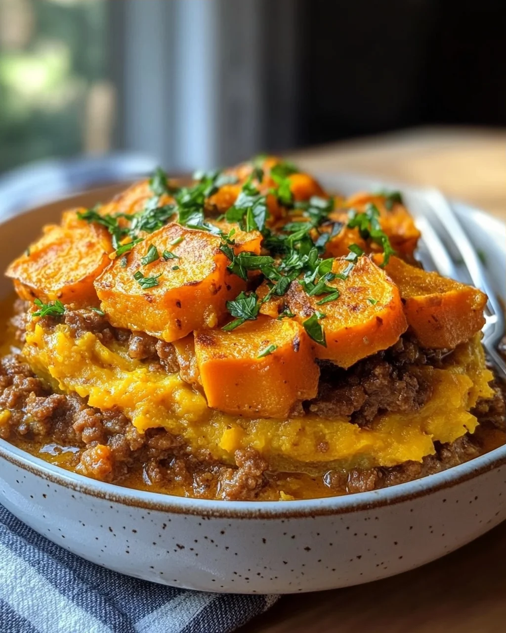 Süßkartoffel-Rinderhack-Curry Auflauf: Schnell & unwiderstehlich!