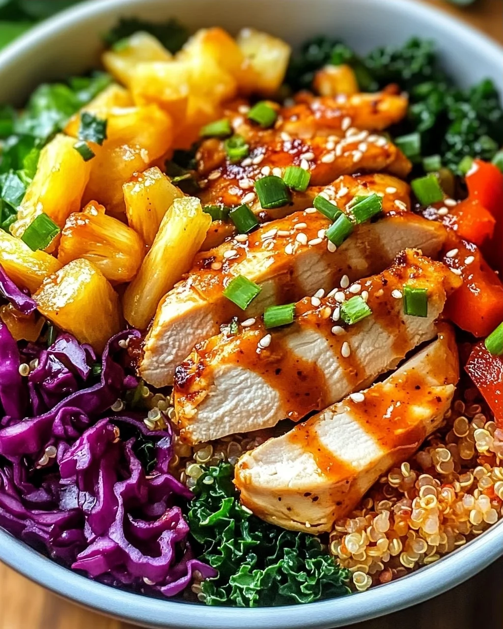 Thai Süß-Chili-Hühnchen Buddha-Schalen leicht gemacht