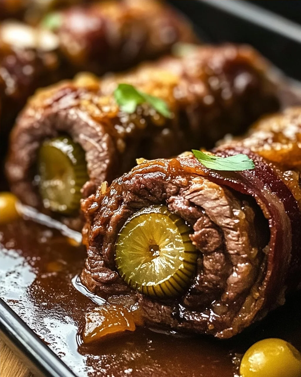Zarte Rinderrouladen im Backofen - Omas Klassiker