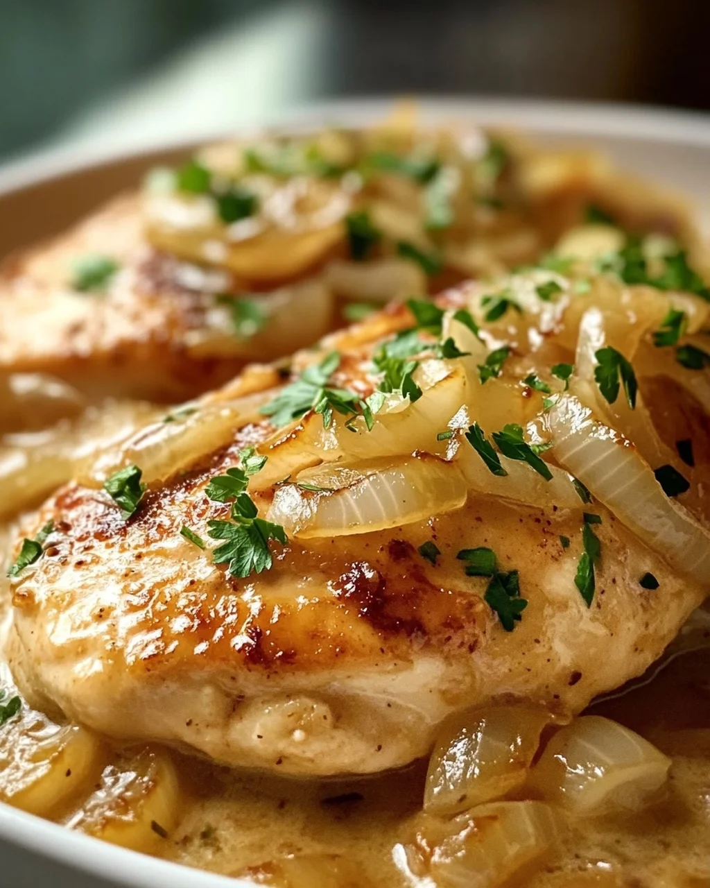 Zwiebel Sahne Hähnchen Rezept – Cremig & einfach lecker!
